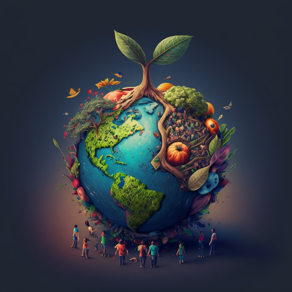 Imagen representando la importancia de cuidar el medio ambiente y la ecología, con las 3R y la pregunta ¿Qué es el medio ambiente?